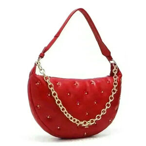 NWT | Nicole Lee | DIAMOND FLOWER SHOULDER BAG | Red